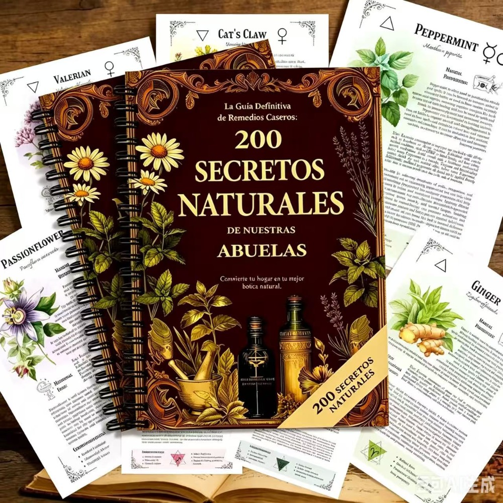 200 Natural Secrets A5 Spanish - đánh giá và giá Herbal Wellness Guide