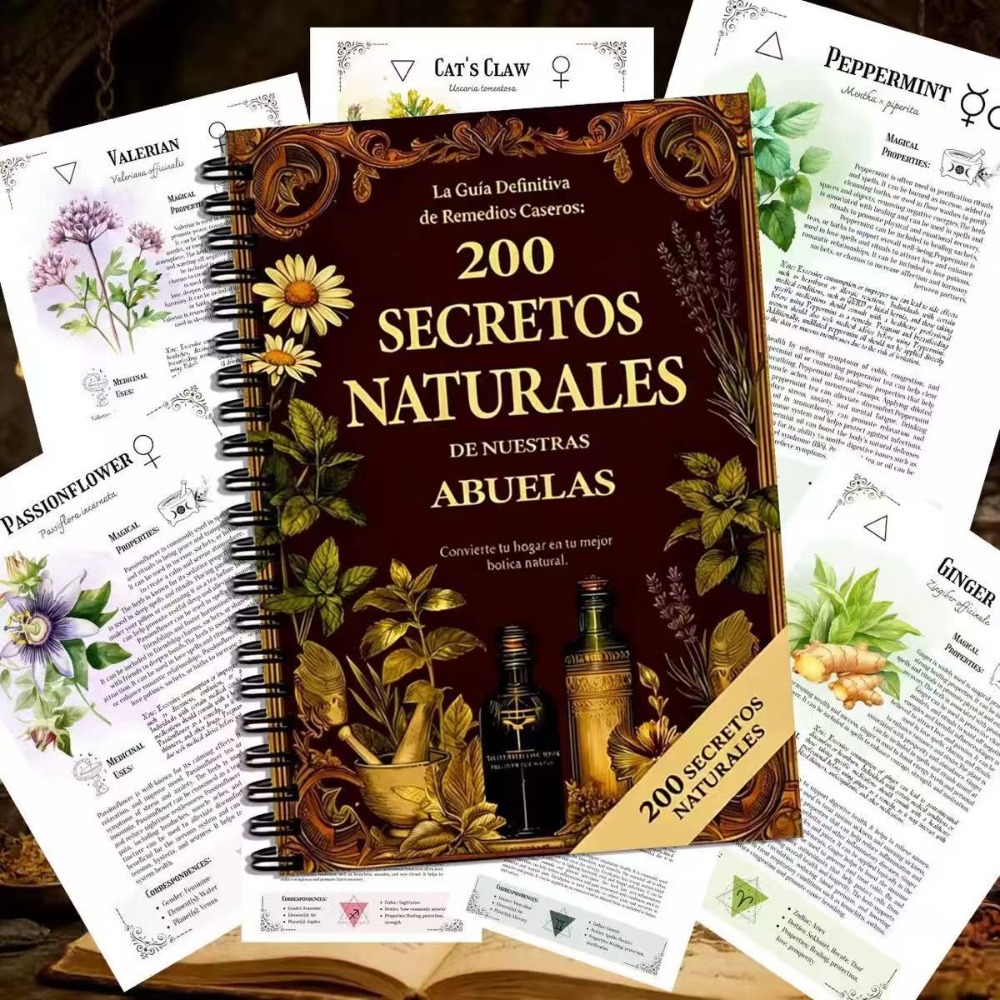 200 Natural Secrets A5 Spanish - đánh giá và giá Herbal Wellness Guide
